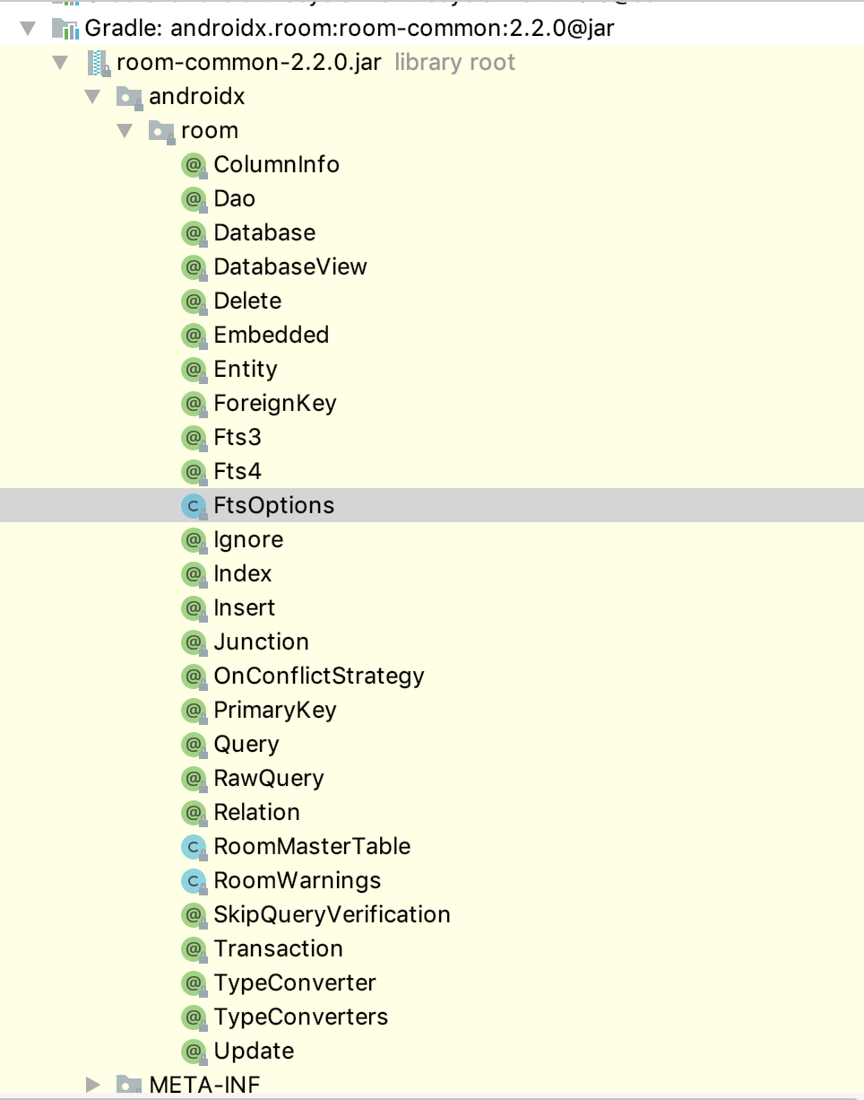 Android Jetpack-Room注解详解