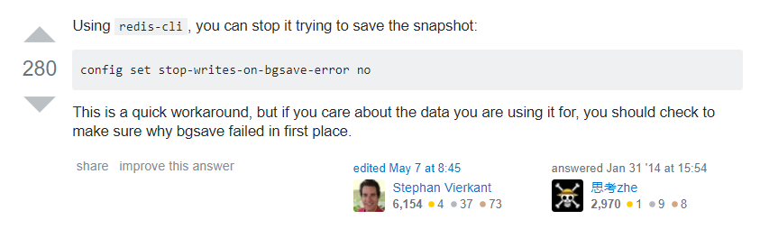MISCONF Redis is configured to save RDB snapshots, but it is currently not a[通俗易懂]