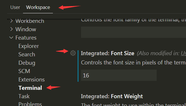 VSCode使用 字体大小 snippet