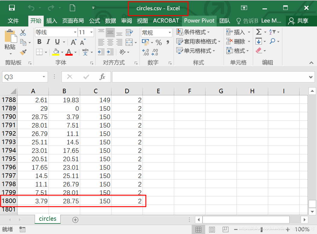 circles.csv文件