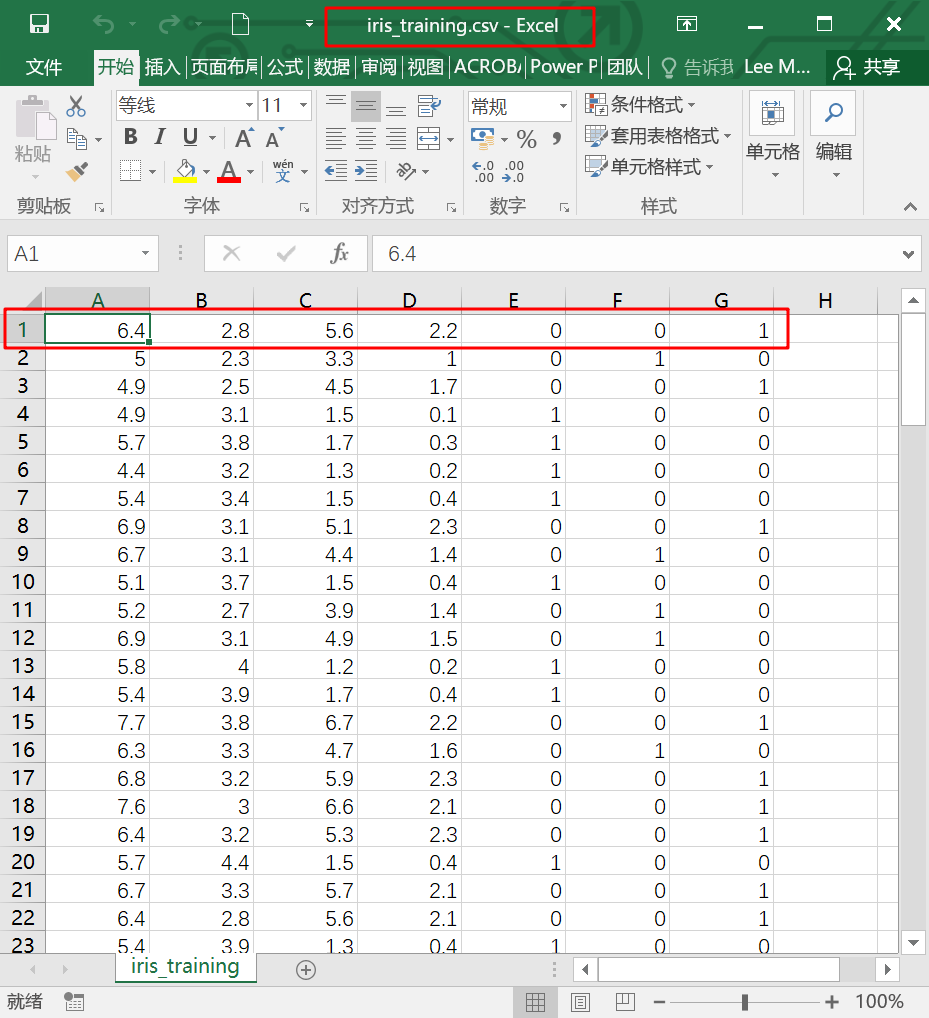 iris训练集
