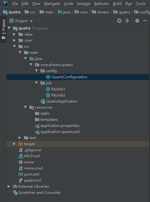 SpringBoot integration Quartz (multitasking) - Programmer Sought