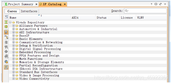 图 IP Catalog面板