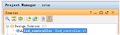 图 只包含led_controller.v源码的工程