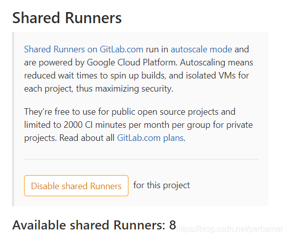 GitLab CI Shared Runner Perhamer CSDN