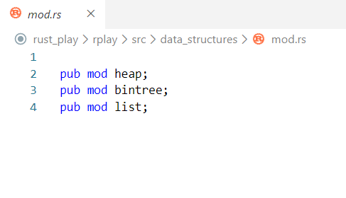 mod.rs中的定义模块