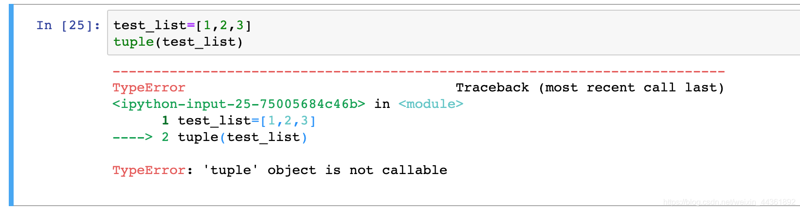 Typeerror: 'Tuple' Object Is Not Callable_阿龙-梦想家的博客-Csdn博客