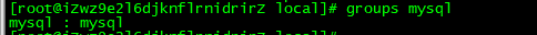 这里是已经有mysql组