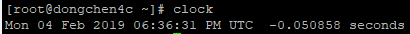 clock 运行结果