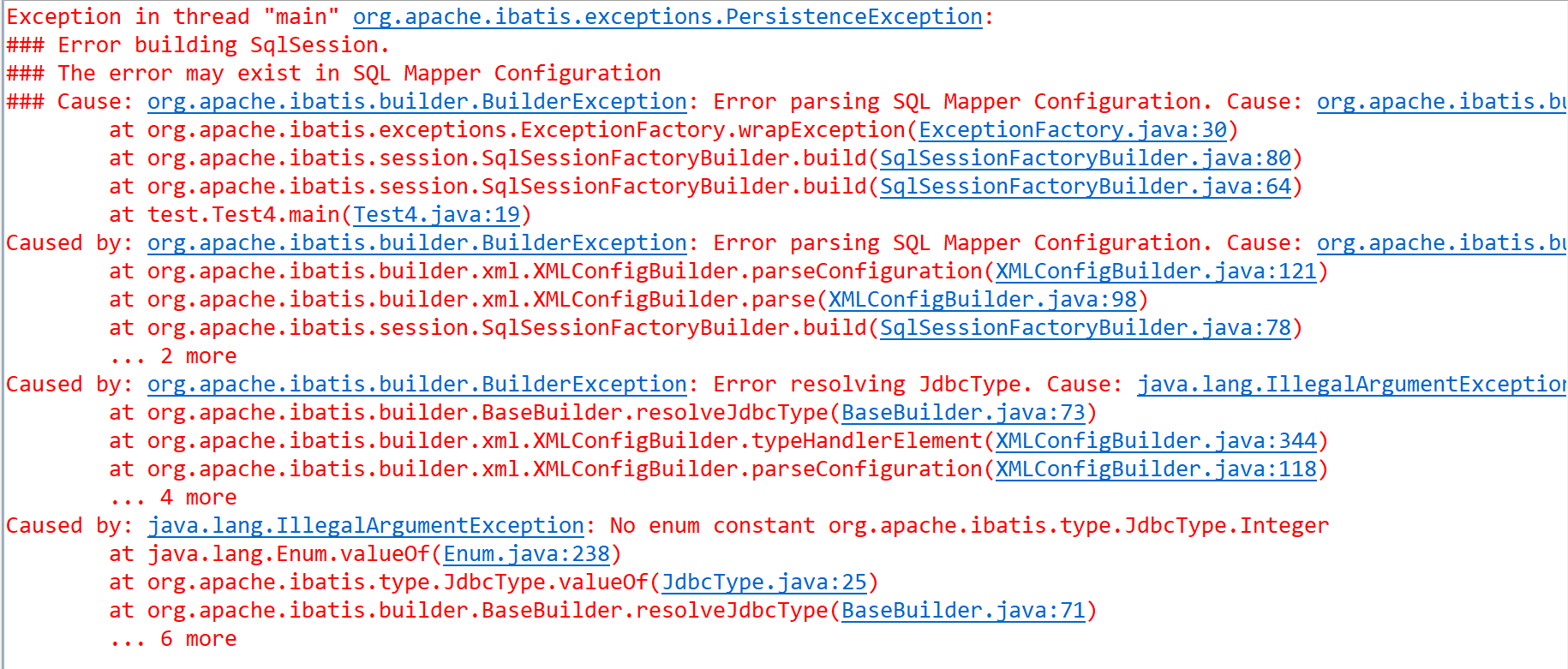 类型转换器No enum constant org.apache.ibatis.type.JdbcType.IntegerCSDN博客