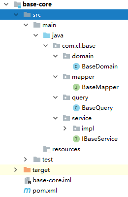 base-core用于继承的类