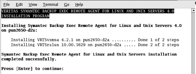 installing backup exec 2010 remote agent
