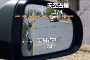 科目二怎么调后视镜