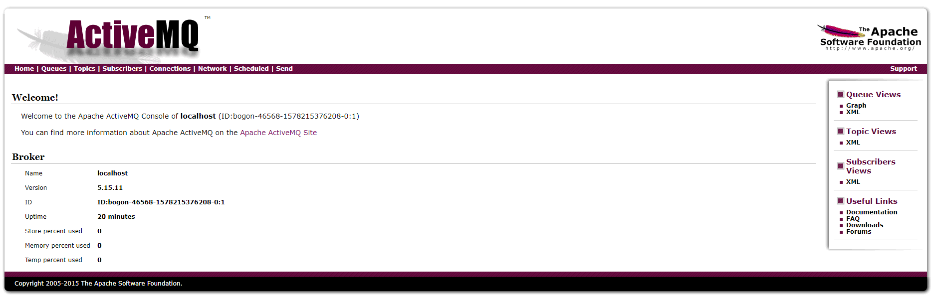 ActiveMQ 管理界面