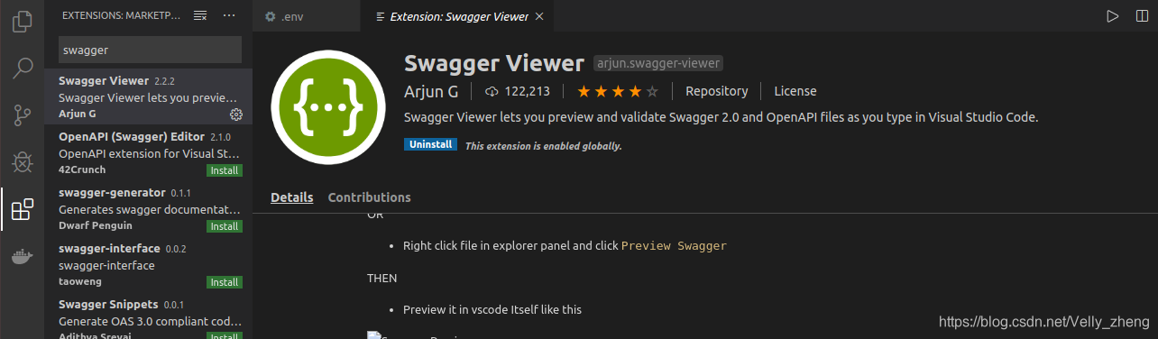 Vscode 中node项目api 生成swagger文档 Velly Zheng的博客 Csdn博客