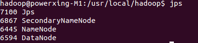 通过jps查看启动的Hadoop进程