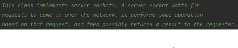 ServerSocket