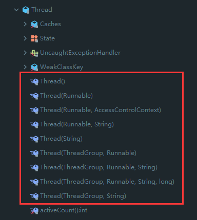Thread类构造方法