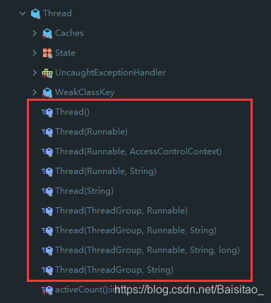 Thread类构造方法