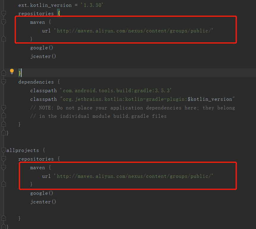 gradle proxy settings android studio