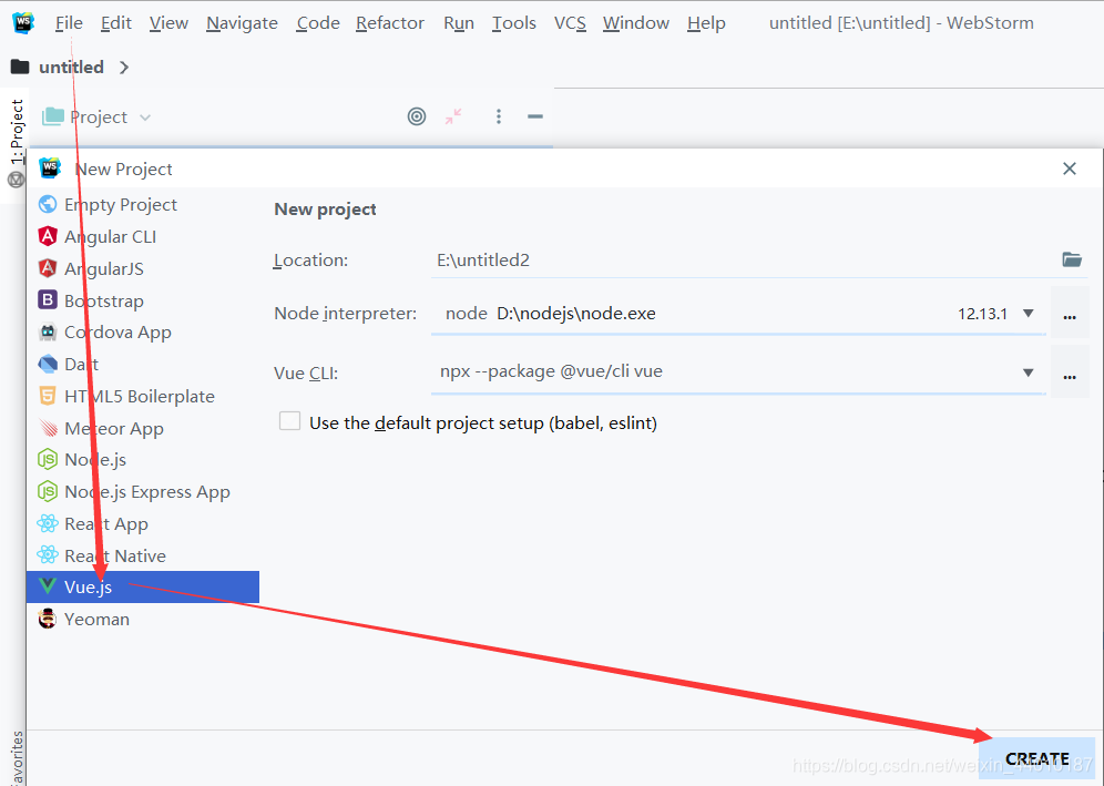 【webstorm创建vue项目并且运行】 - CSDN