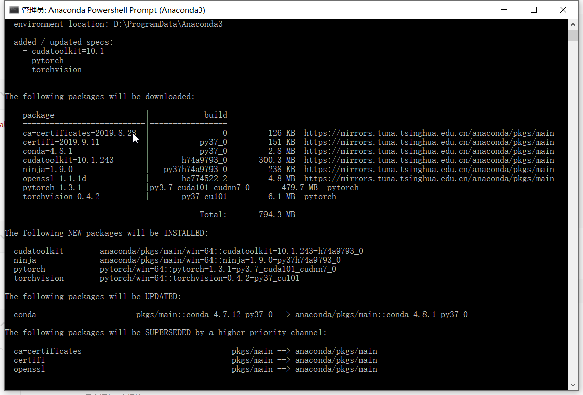 搭建pytorch开发环境以及hello world项目