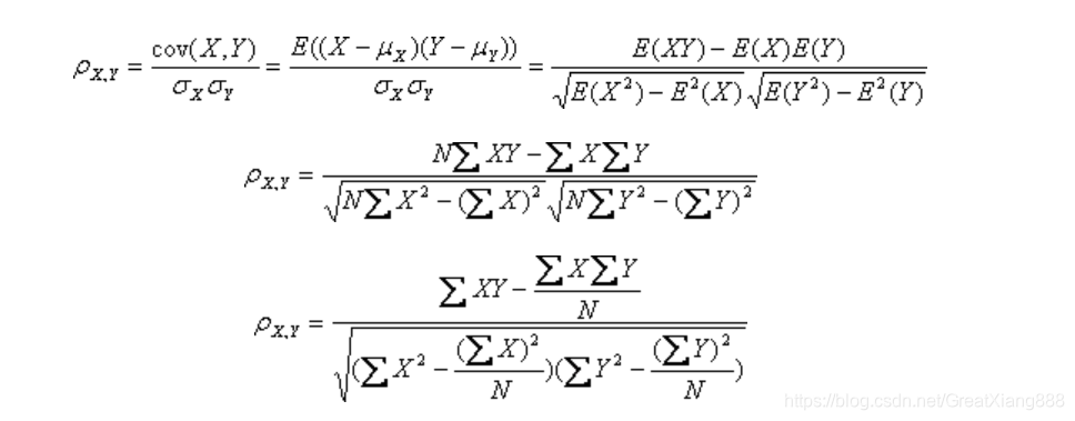 皮尔逊(Pearson)相关系数 - 公式和代码实现_皮尔逊公式-CSDN博客