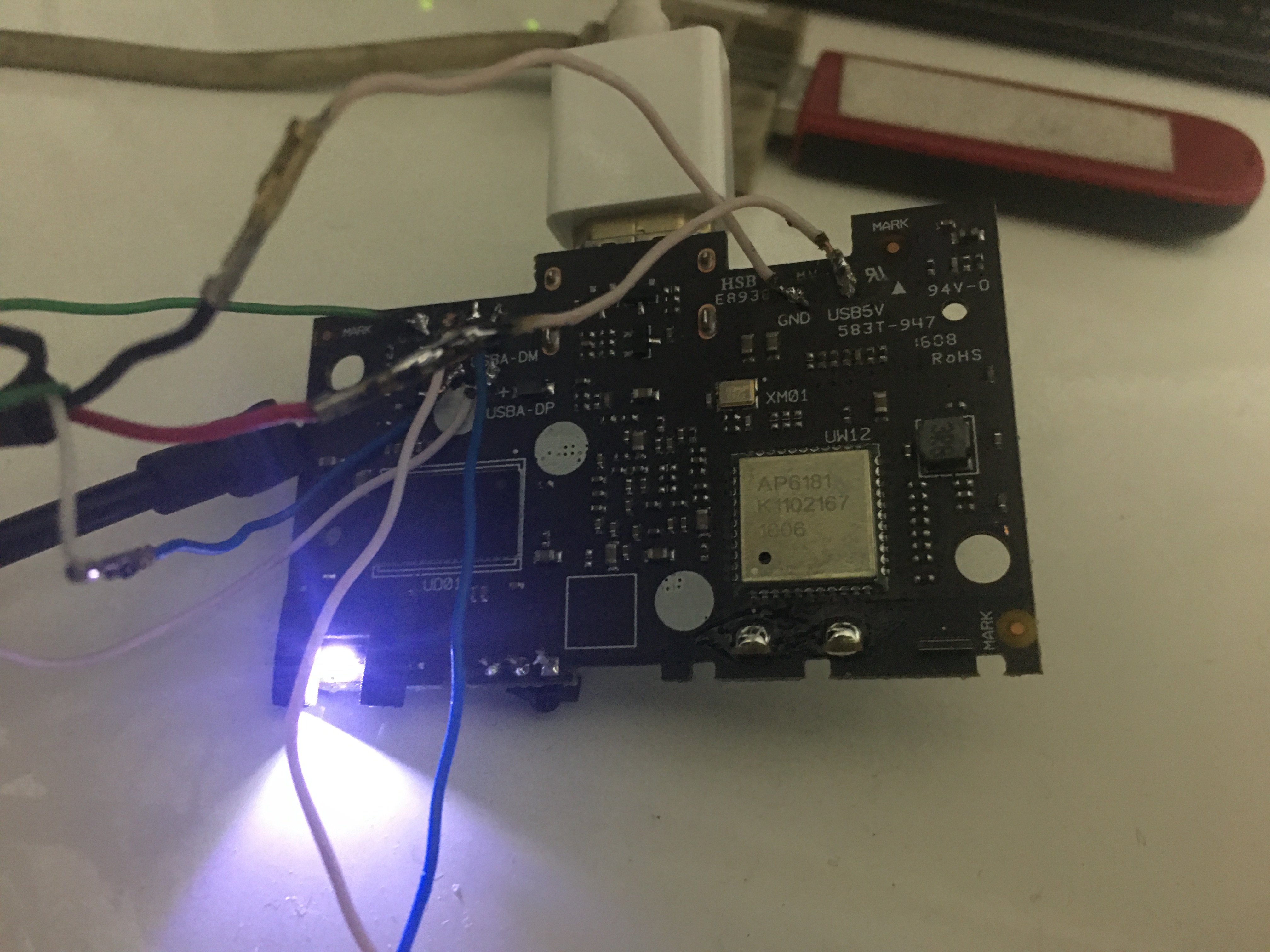 焊线USB位置描述