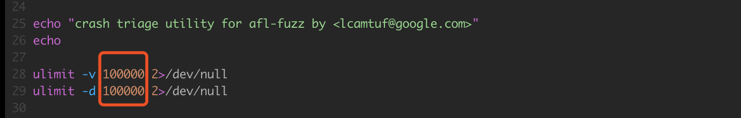 【Error】AFL triage_crashes.sh 报错 virtual memory exhausted解决办法