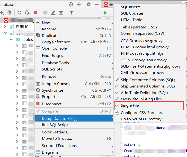 如何使用DataGrip导出整个数据库到一个.sql文件(oracle数据库)-CSDN博客