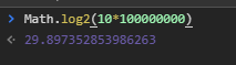 Math.log2(10*100000000)