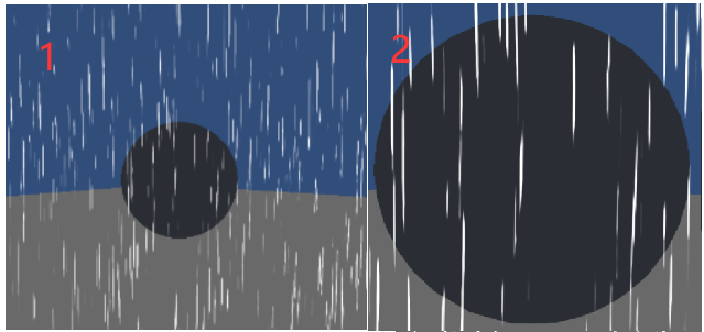 【不同FOV下的雨滴】