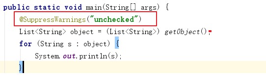 unchecked assignment 'java.util.list' to 'java.lang.iterable