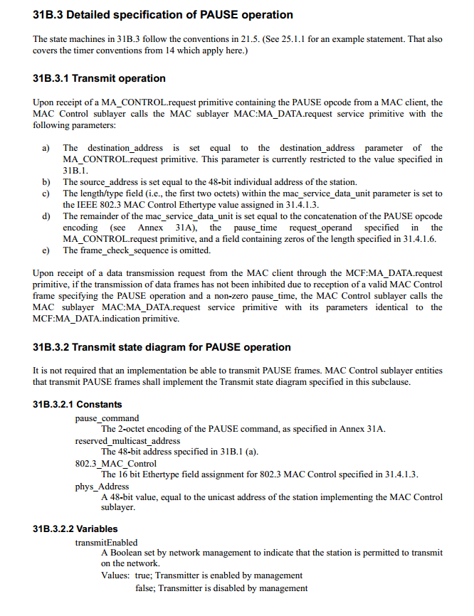 MAC知识点006：IEEE802.3 Pause帧解析