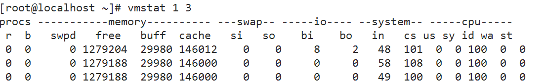 vmstat命令