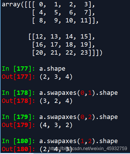 Numpy库之swapaxes(a,x,y)方法理解-CSDN博客