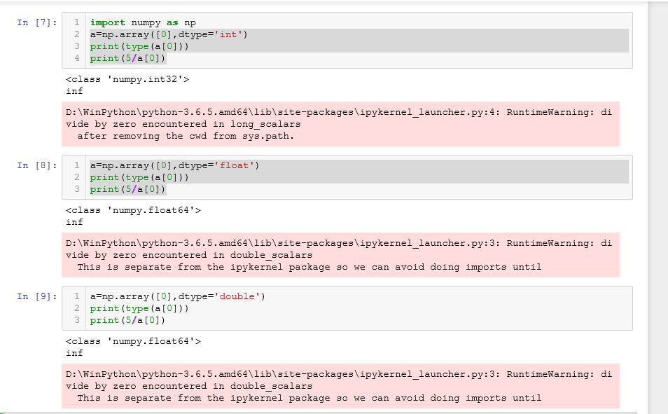 runtimewarning: invalid value encountered in double_scalars