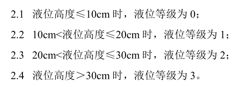 前后依次为阈值1~3与液位等级的关系