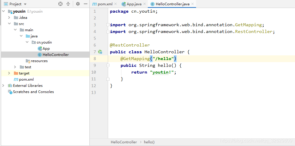 创建一个Spring MVC中的控制器