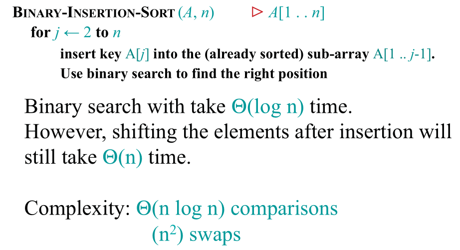 二分插入算法时间复杂度