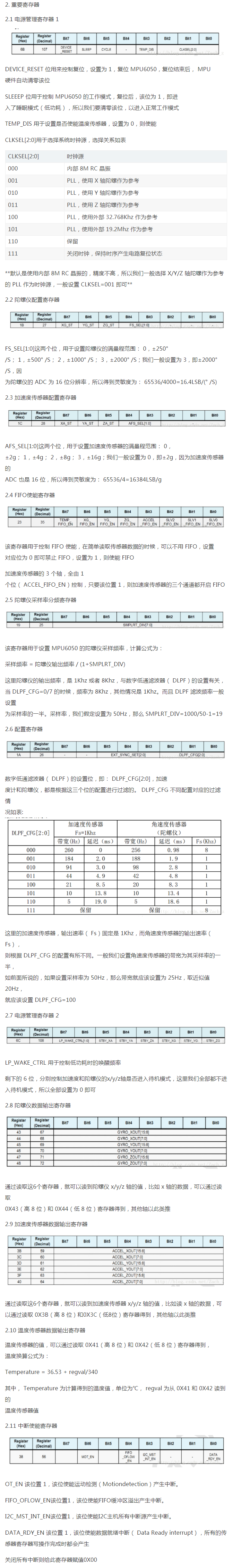 其他寄存器的配置