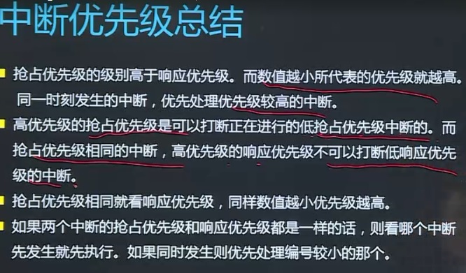 stm32中断优先级总结