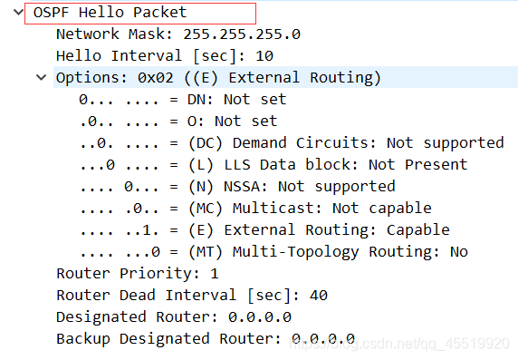 OSPF Hello报文