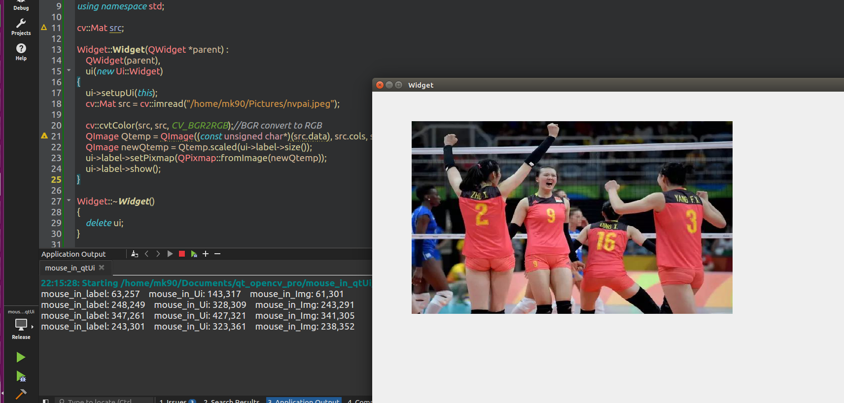 将OpenCV图像放到QLabel中，并通过鼠标事件获取点击位置_如何反馈qlabel点击位置CSDN博客