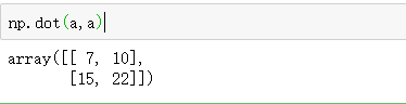 numpy.dot(a,b)结果图