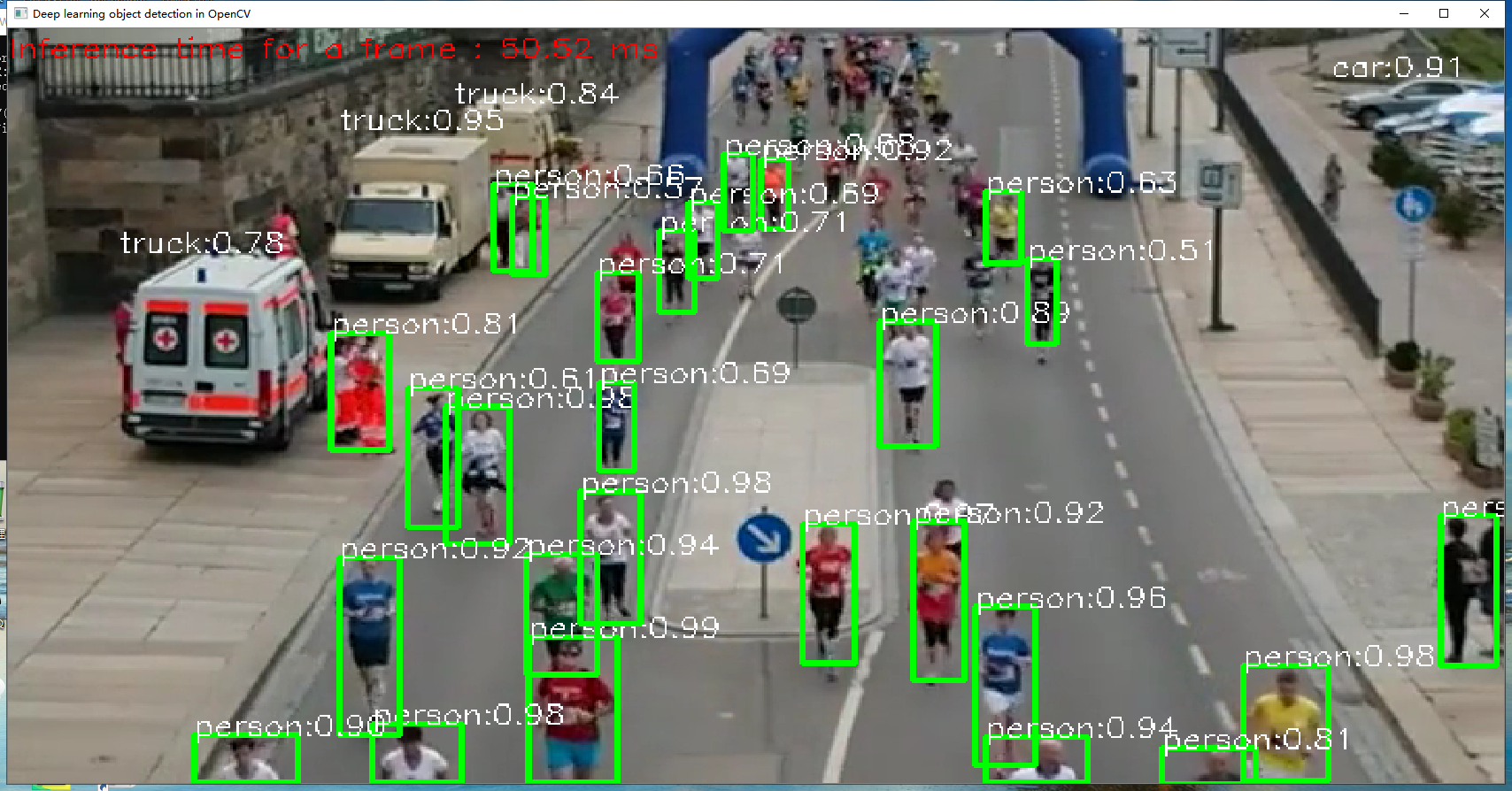 基于opencv420的yolov3目标检测支持nvidiagpu加速