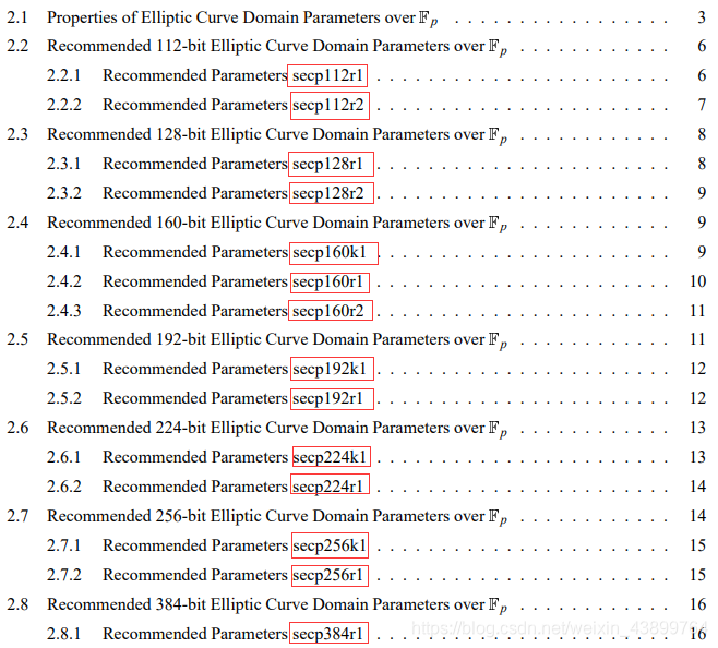 Curve Types