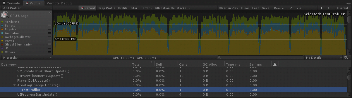 Unity Profiler