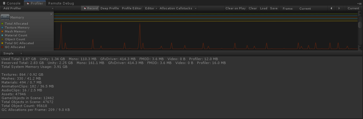 Unity Profiler