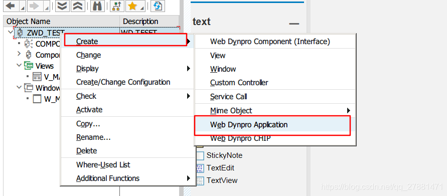 Web Dynaview Web Dynpro 开发 Step by Step - 1 创建第一个Web Dynpro_webdynpro for abap demo ...